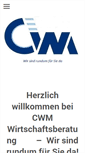 Mobile Screenshot of cwmwirtschaftsberatung.de